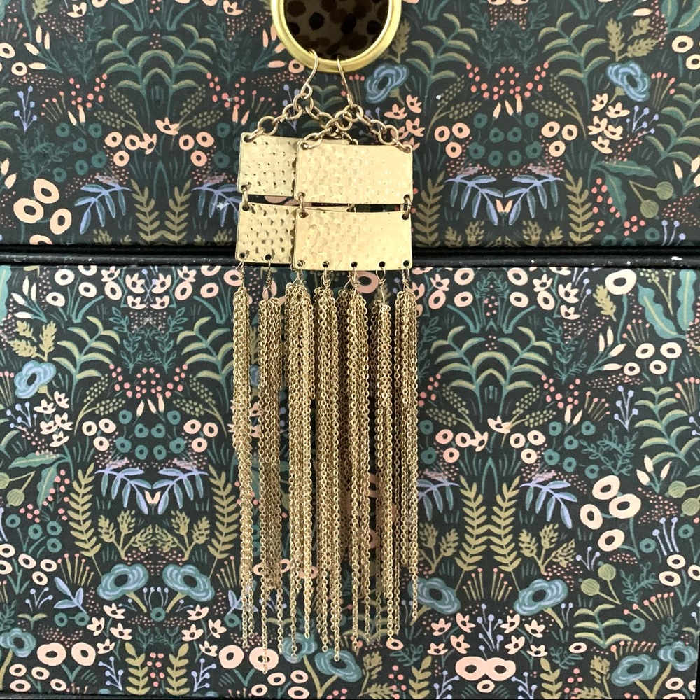 2/$20 Anthropologie gold-tone statement earrings